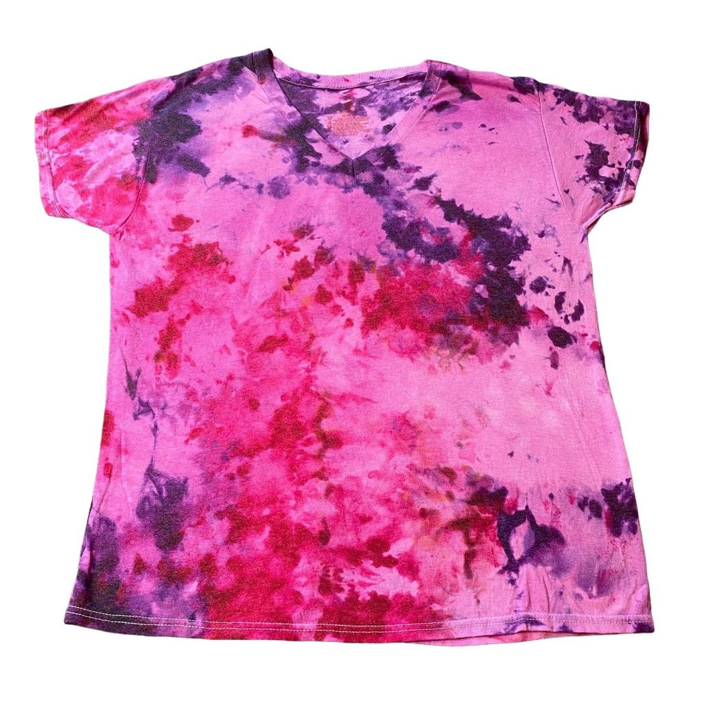 Pink Raven Tie Dye Adult Tee || Medium